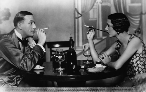 Noel Coward and Gertrude Lawrence in "Private Lives"