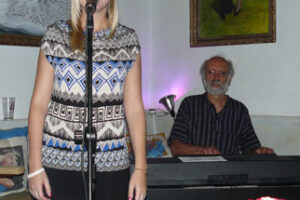 Moriah Sterling with Piano Mike at the Green Emporium