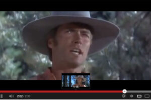 Clint Eastwood sings "I Talk to the Trees"