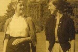 Jane Fonda and Carol Bentley at Emma Willard