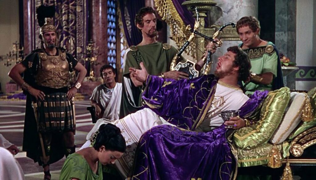 Peter Ustinov as Nero in Quo Vadis